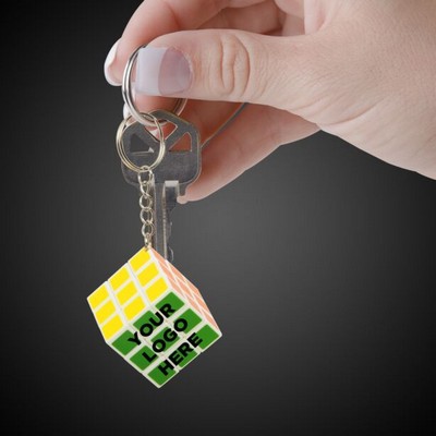 Magic Puzzle Cube Keychain